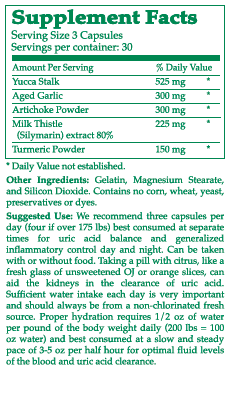 GC Gout Care Ingredients from www.goutcare.com